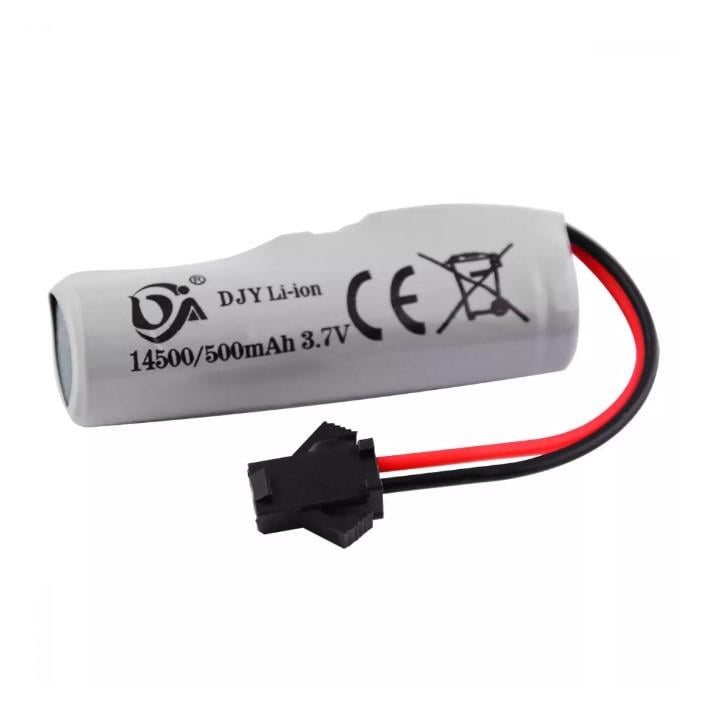 Аккумулятор для радиоуправляющей машинки DJY Li-ion 14500 3,7V 500 mAh SM 2 pin (1942675359) - фото 2