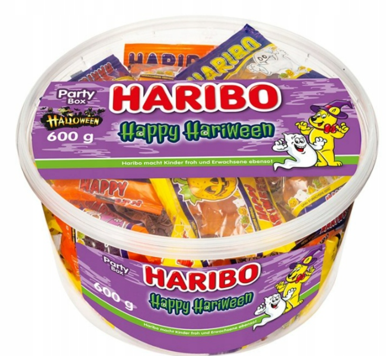Набор мини-пачек с жевательными конфетами Haribo Happy Hariween Halloween 600 г (2389299411)