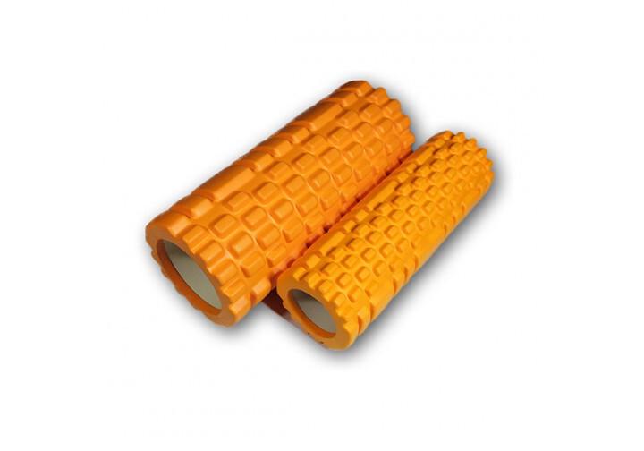 Массажный ролик EasyFit Grid Roller Double 33 см Оранжевый (EF-7737-5-Or) - фото 2