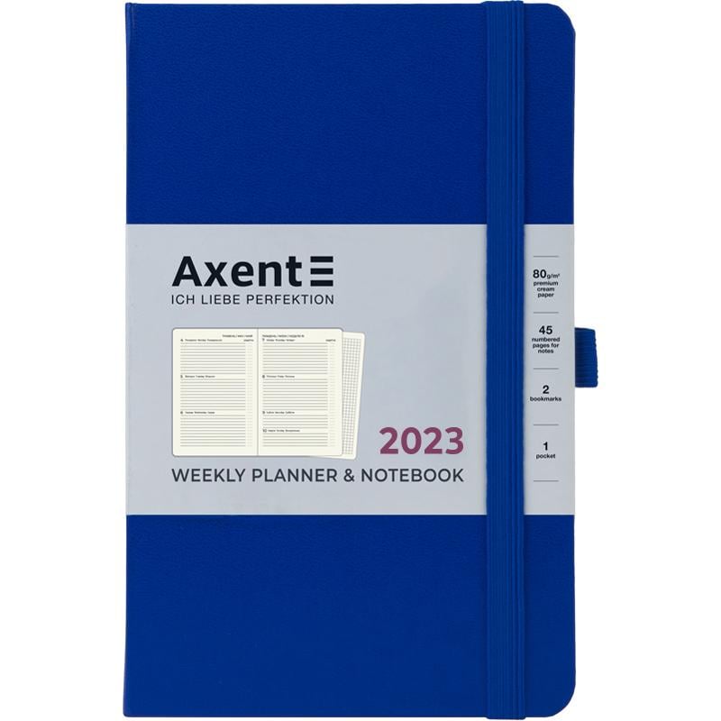 Еженедельник Axent Partner Strong 125x195 мм 96 листов Синий (8505 23 38 A)