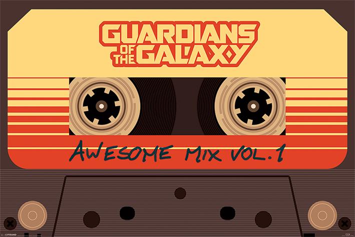 Постер плакат Вартові Галактики/Guardians Of The Galaxy Awesome Mix Vol 1 61x91,5 см