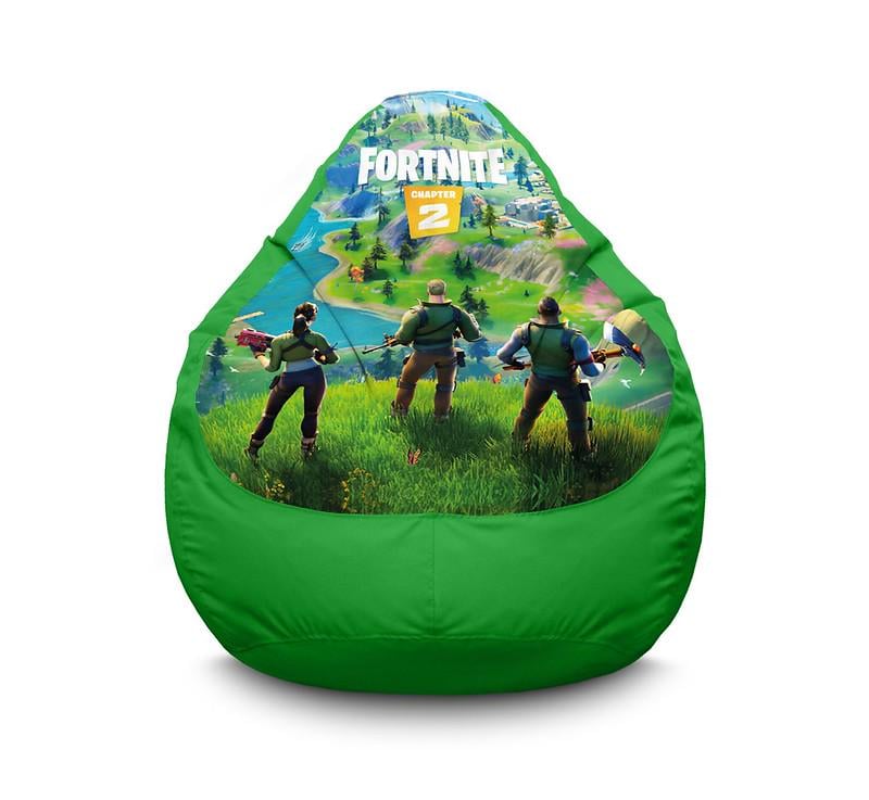 Кресло мешок iPuff Fortnite Team Green Оксфорд XXL 90х125 см Зеленый Кресло мешок iPuff Fortnite Team Green Оксфорд XXL 90х125 см Зеленый