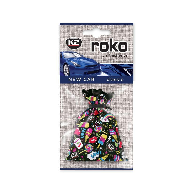 Ароматизатор для салона авто Roko Fun с ароматом новое авто 25 г (K20306)