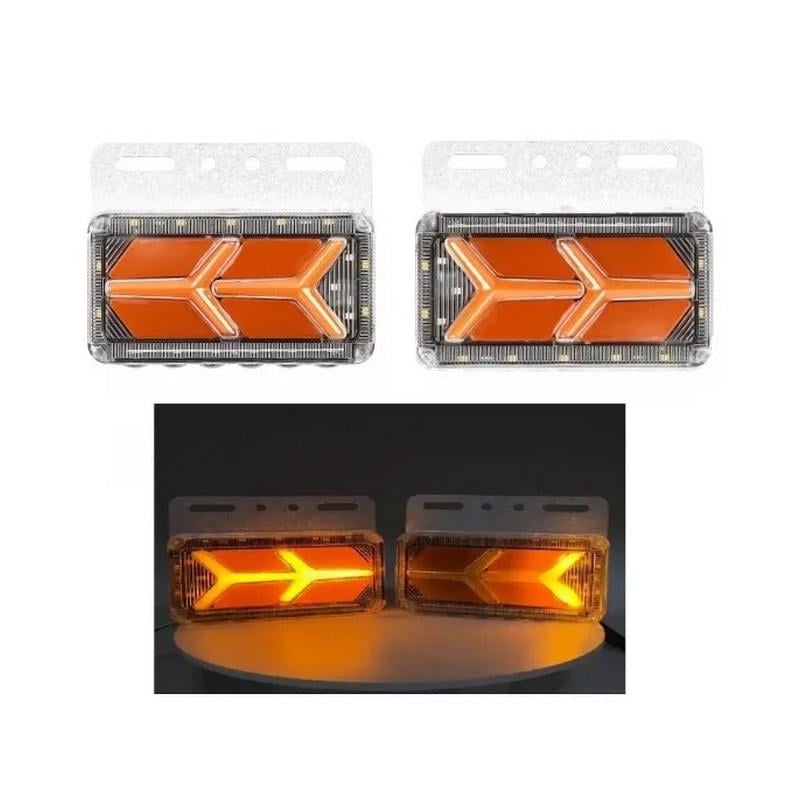 Ліхтар габаритний Lamborghini з підсвічуванням та поворотом 4234 12-24V 2 шт. Жовтий (25181083) - фото 2 Ліхтар габаритний Lamborghini з підсвічуванням та поворотом 4234 12-24V 2 шт. Жовтий (25181083) - фото 2