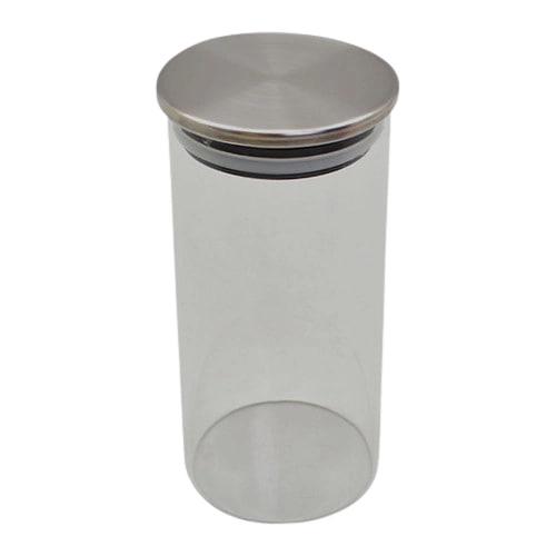 Банка скляна Stenson TD00982-0,75 для сипучих продуктів з металевою кришкою 750 мл 8х20 см (551326)