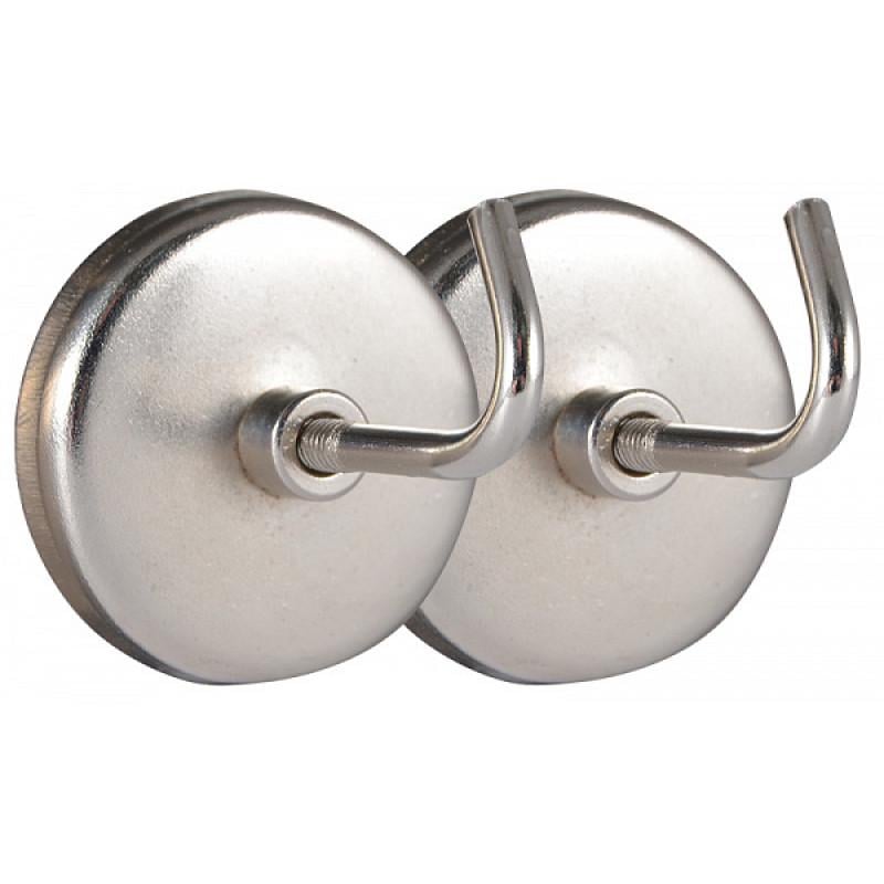 Крючок магнитный АСКО-УКРЕМ 7211 ⌀40 мм сталь 2 шт. (A0200020037)