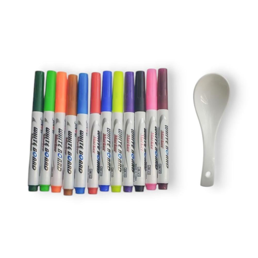 Креативний набір водяних маркерів для малювання на воді 12 кольорів (TA0163_2)