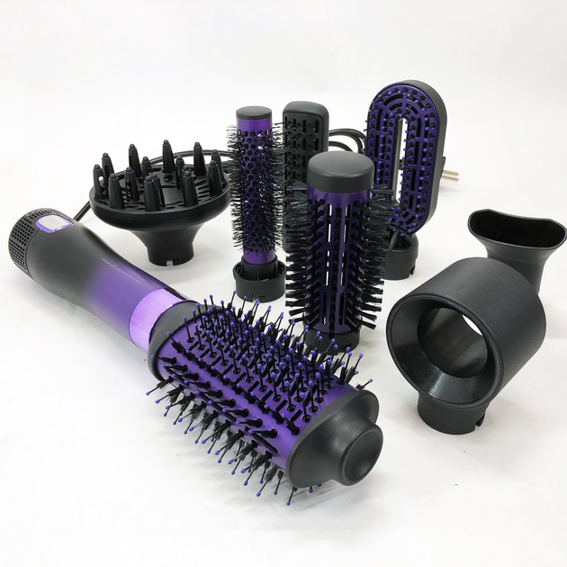 Фен-щетка VGR V-488 для волос Фиолетовый (GR-05167)