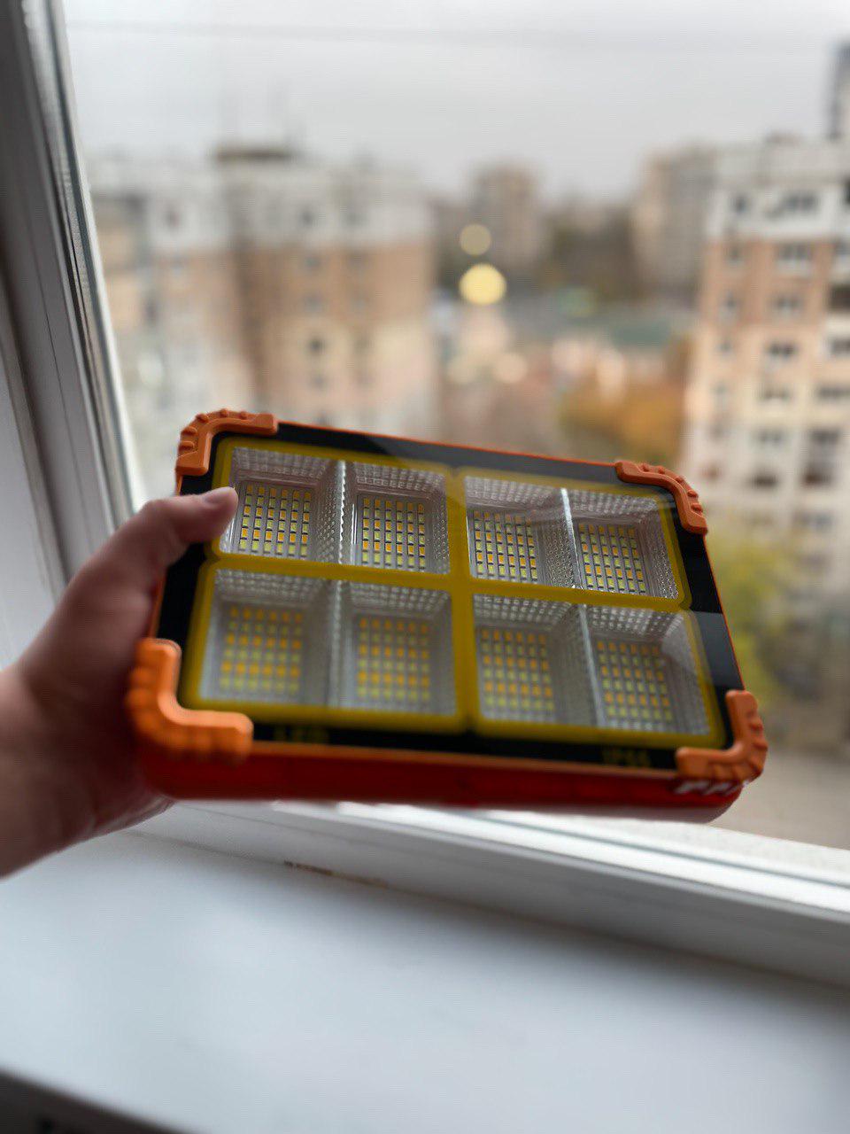 Лампа світлодіодна портативна та акумулятор Powerbank Solar Led light на 12000 mAh та сонячна панель - фото 8