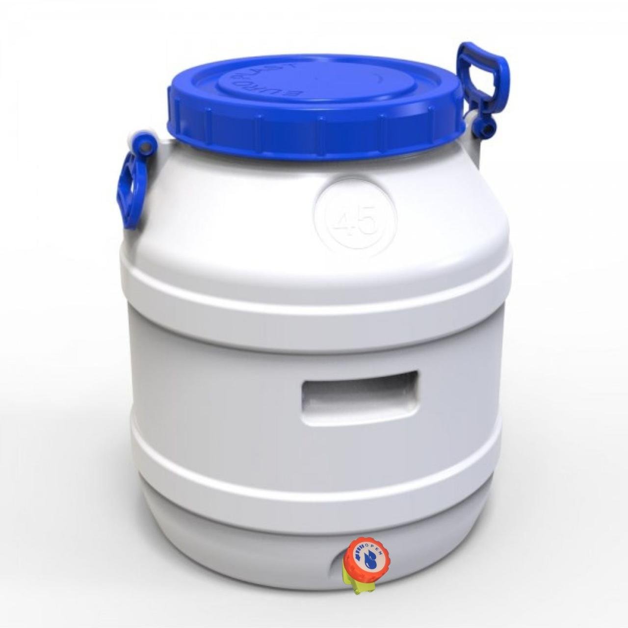 Бидон пищевой Евро Пласт с вентильным краном 45 л (173291)