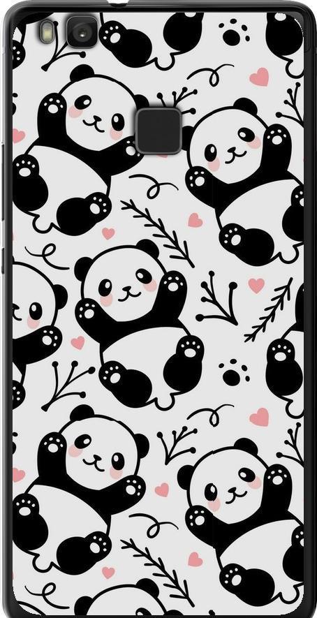 Чехол на Huawei P9 Lite Панды (4318t-298-42517)