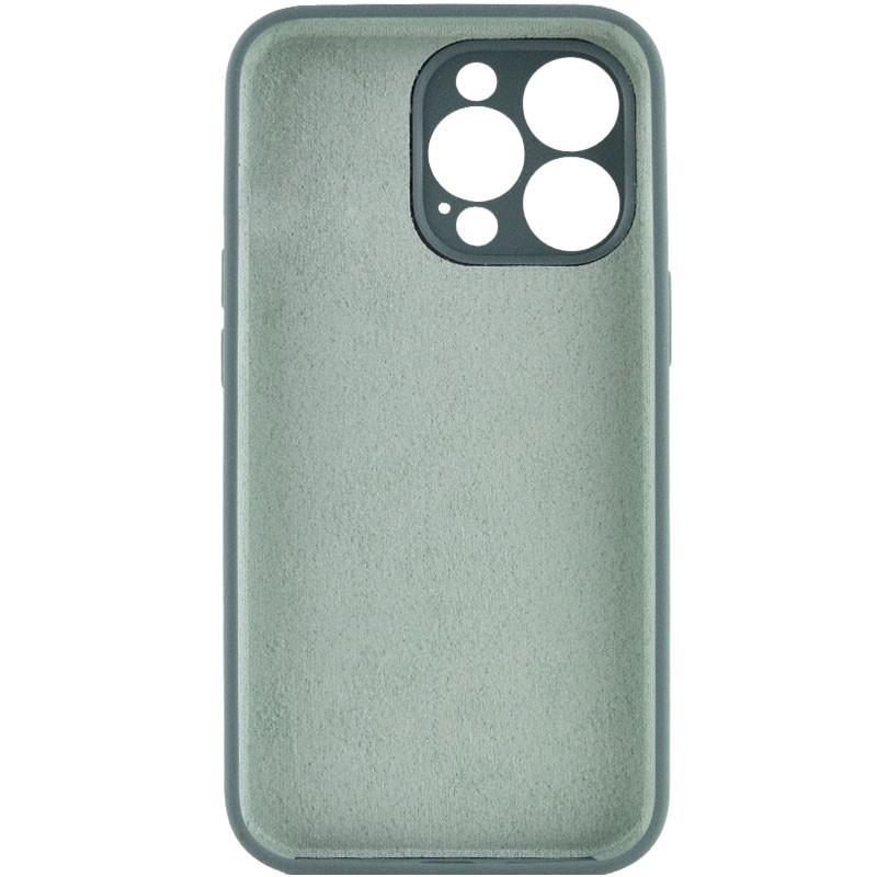 Чехол Silicone Case Full Camera Protective (AA) NO LOGO для Apple iPhone 15 Pro Max (6.7") Зелёный | Pine green - фото 2