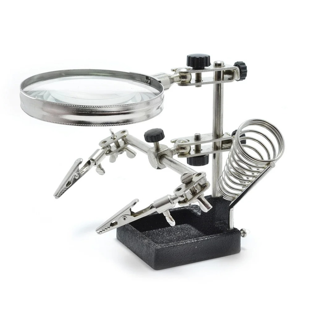 Лупа настольная с LED-подсветкой (EL-16129)