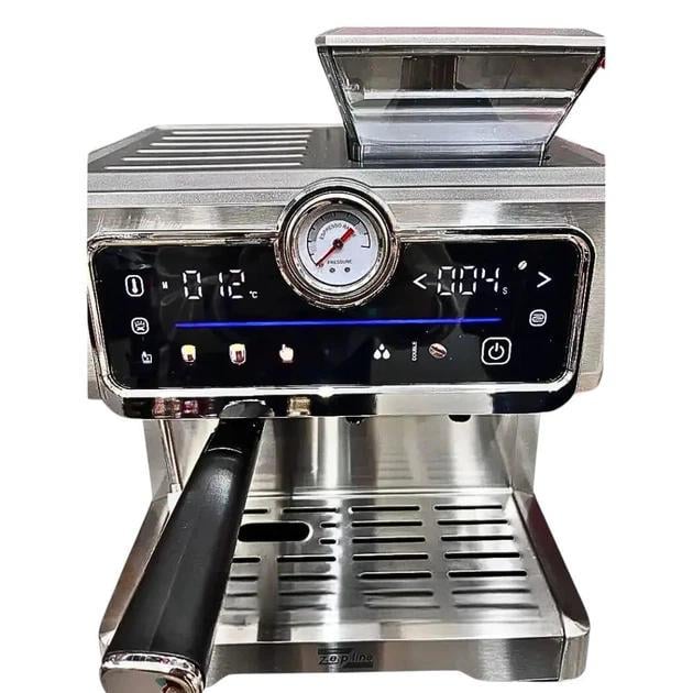 Кавомашина з кавомолкою еспресо Zepline ZP-7305A 2в1 3000 Вт з капучинатором - фото 2 Кавомашина з кавомолкою еспресо Zepline ZP-7305A 2в1 3000 Вт з капучинатором - фото 2