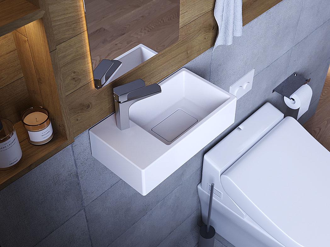 Умывальник подвесной Status Savay L White (727) Умывальник подвесной Status Savay L White (727)