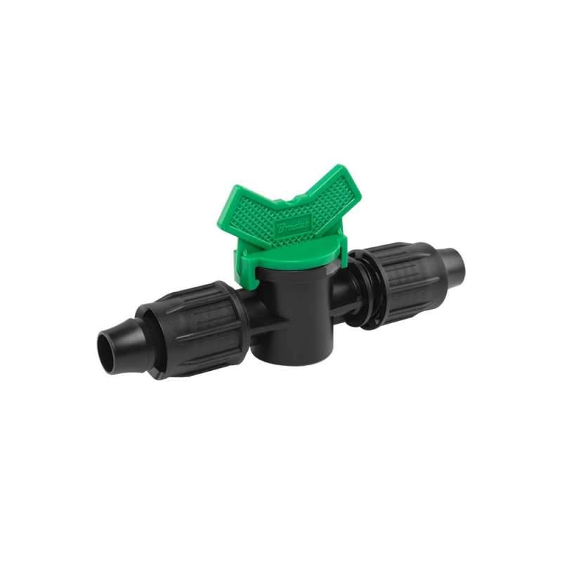 Кран линейный 2х зажимных штуцеров для трубки 16 мм (DSWZQJ08-1616L)