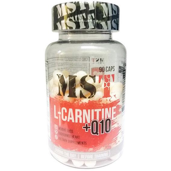 Жироспалювач для спорту MST Nutrition L-Carnitine+Q10 90 Caps