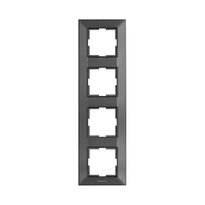 Рамка Panasonic Arkedia Slim 4-я вертикальная Дымчатый (22504-е) Рамка Panasonic Arkedia Slim 4-я вертикальная Дымчатый (22504-е)
