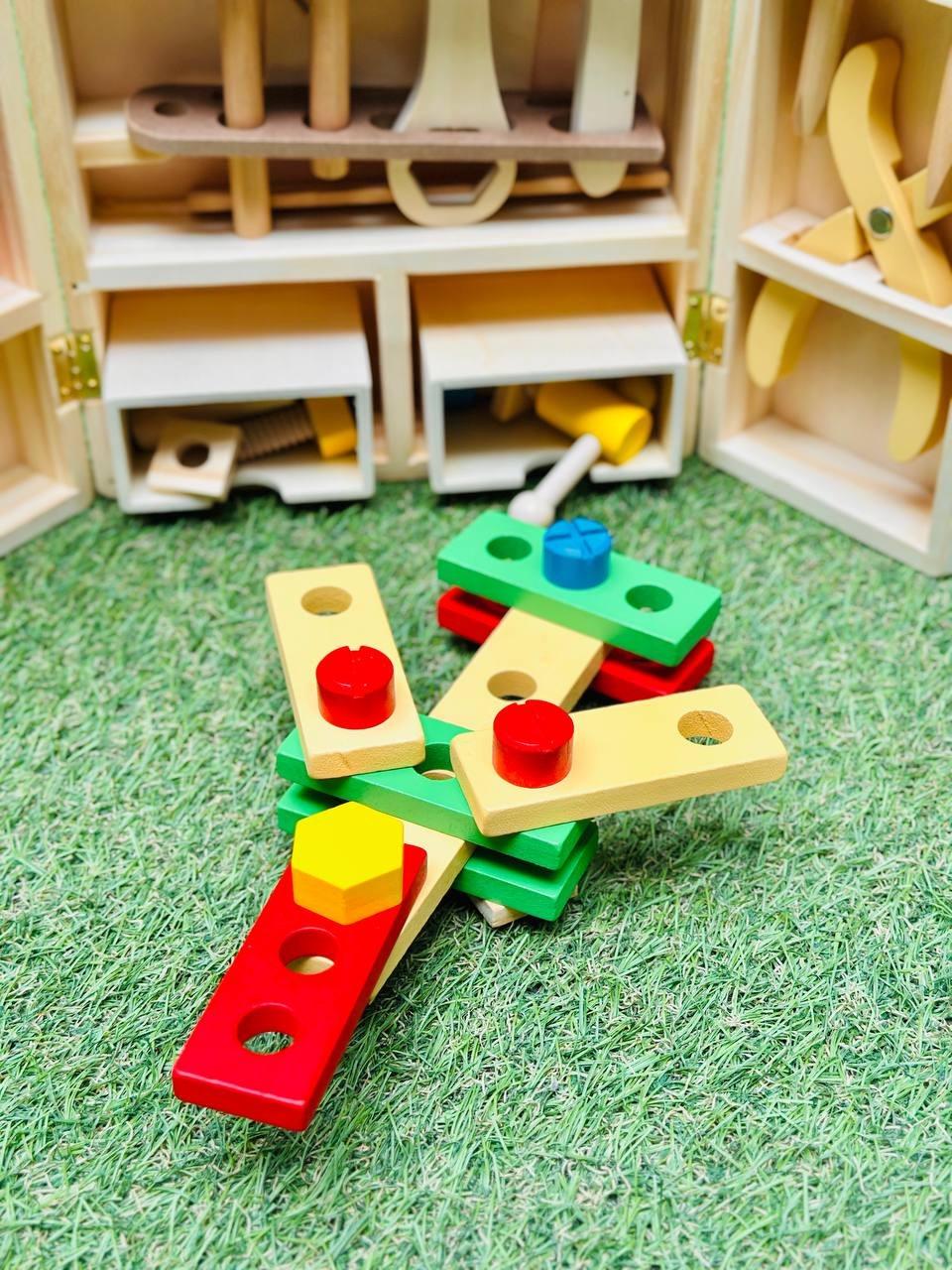 Детский набор Мастерская деревянные инструменты в чемодане (2679664989) - фото 4 Детский набор Мастерская деревянные инструменты в чемодане (2679664989) - фото 4