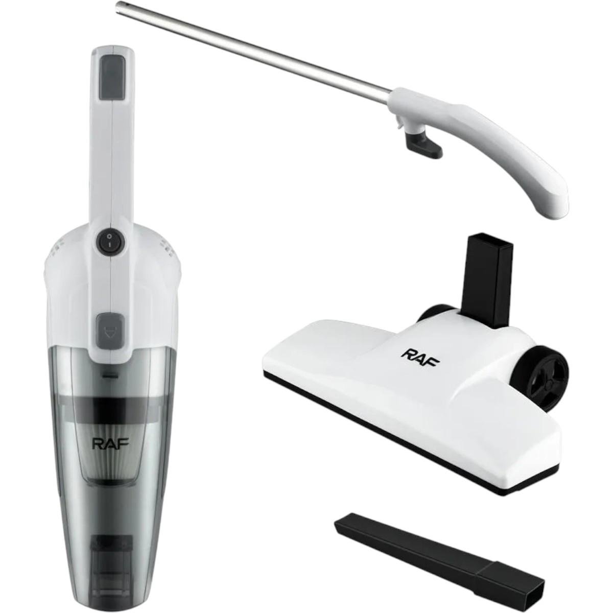 Пилосос вакуумний ручний RAF 2в1 600 Вт вертикальний без мішка Білий (8673 W) - фото 3 Пилосос вакуумний ручний RAF 2в1 600 Вт вертикальний без мішка Білий (8673 W) - фото 3