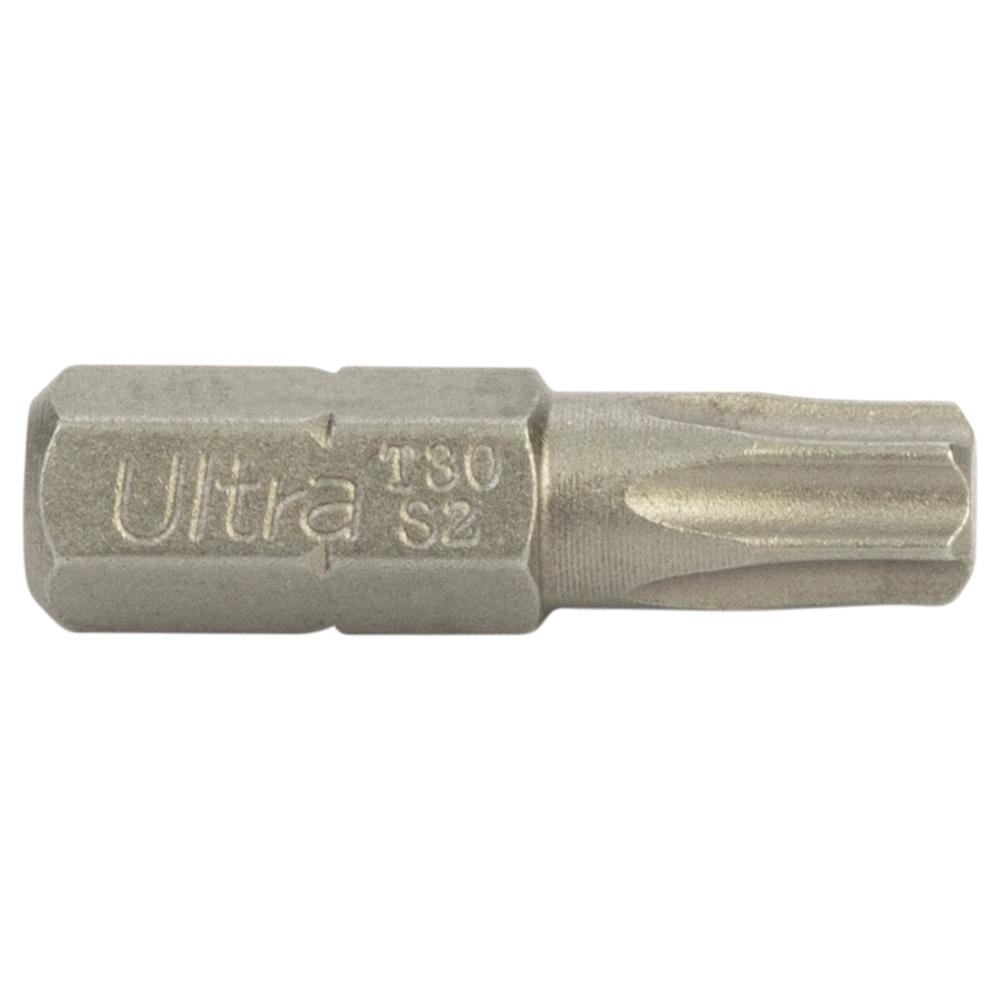 Набор бит Ultra TORX 30x25 мм 1/4" 10 шт. S2 в блистере (4015402) - фото 2