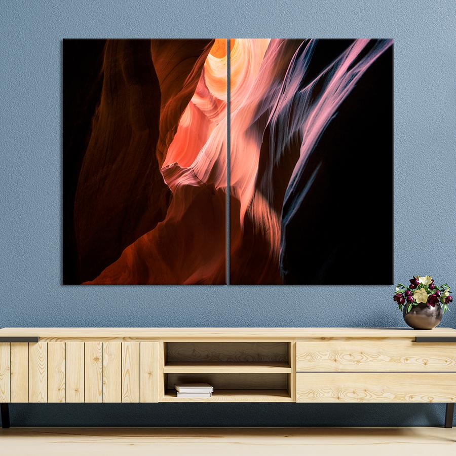 Картина абстракция Изгибы абстрактного каньона 165x122 см (A899-2)