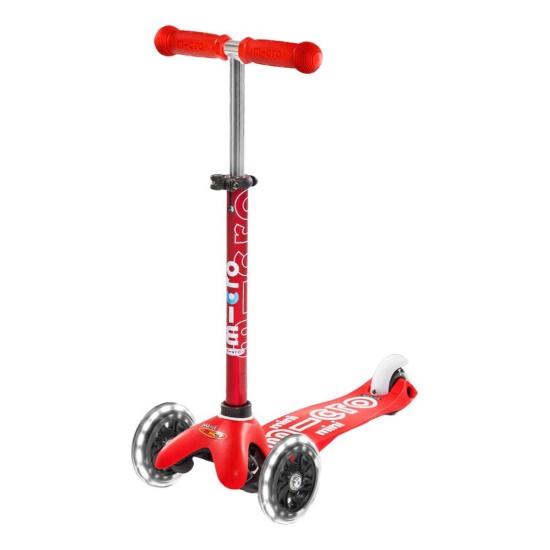 Самокат Micro Mini Deluxe LED Красный (Аopt.roliki2_23)