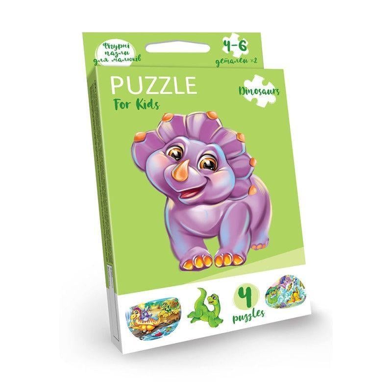Пазли дитячі розвиваючі Danko Toys PFK-05-12, 2 Дино (RLT15924s18126)