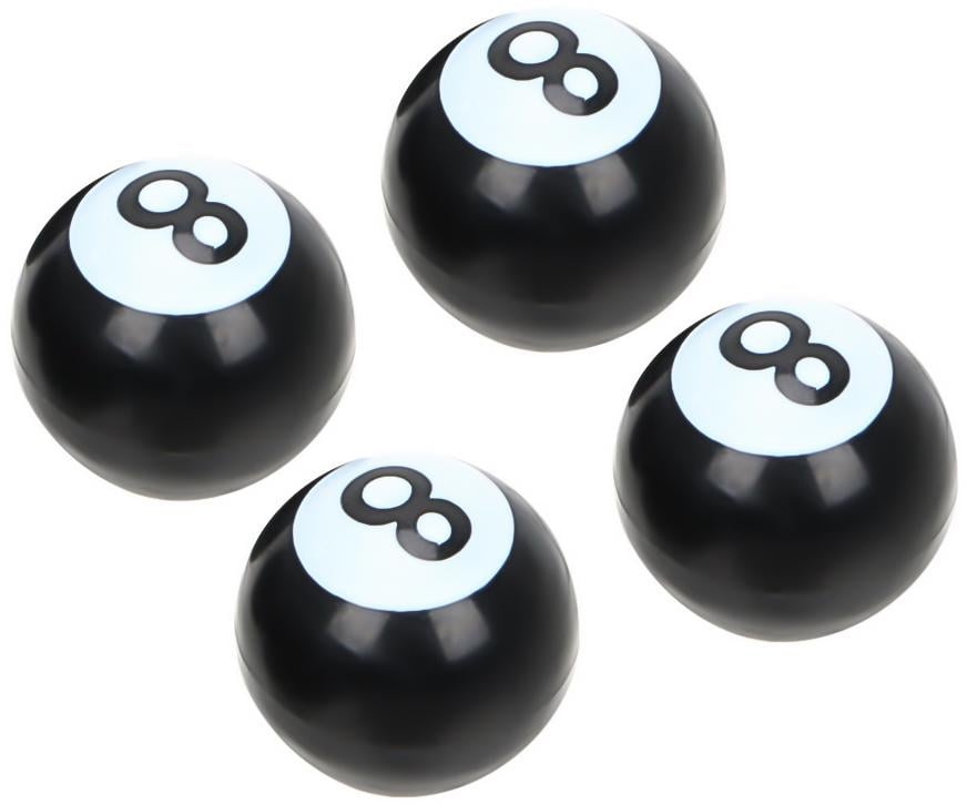 Ковпачки на ніпель СlassyCap Magic 8 ball 4 шт. (13645)