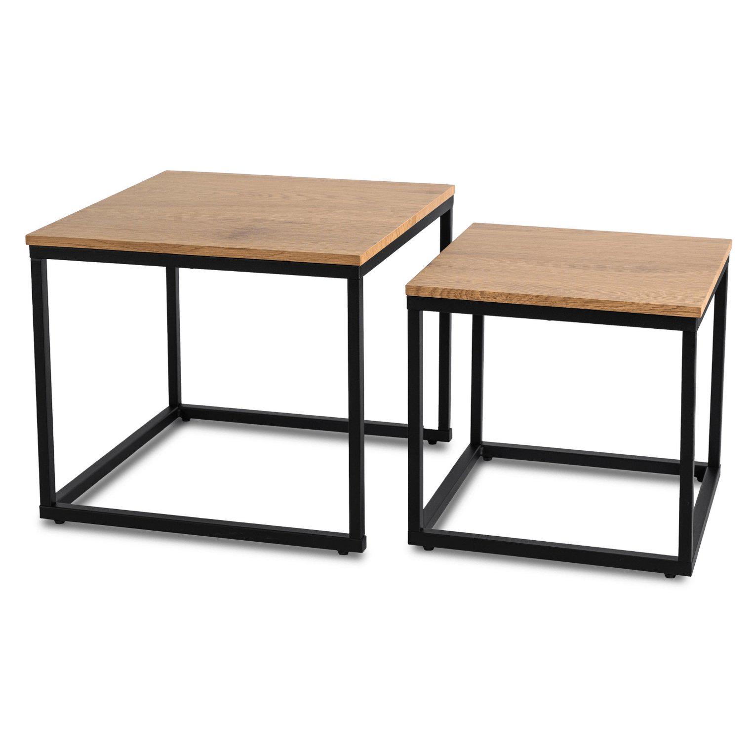 Комплект журнальных столов Mebel Elite CARMI 2 шт. Дуб золотой (ME.CARMI/DZ/CZ/L) - фото 5 Комплект журнальных столов Mebel Elite CARMI 2 шт. Дуб золотой (ME.CARMI/DZ/CZ/L) - фото 5