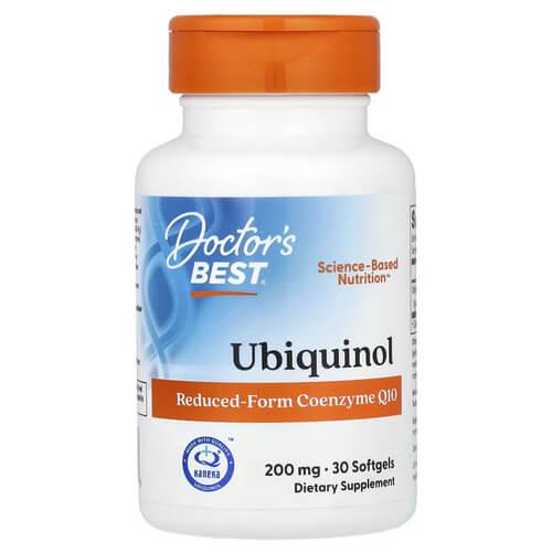 Коэнзим Q-10 Doctor's Best Ubiquinol 200 мг 30 капс. (DRB-00274)
