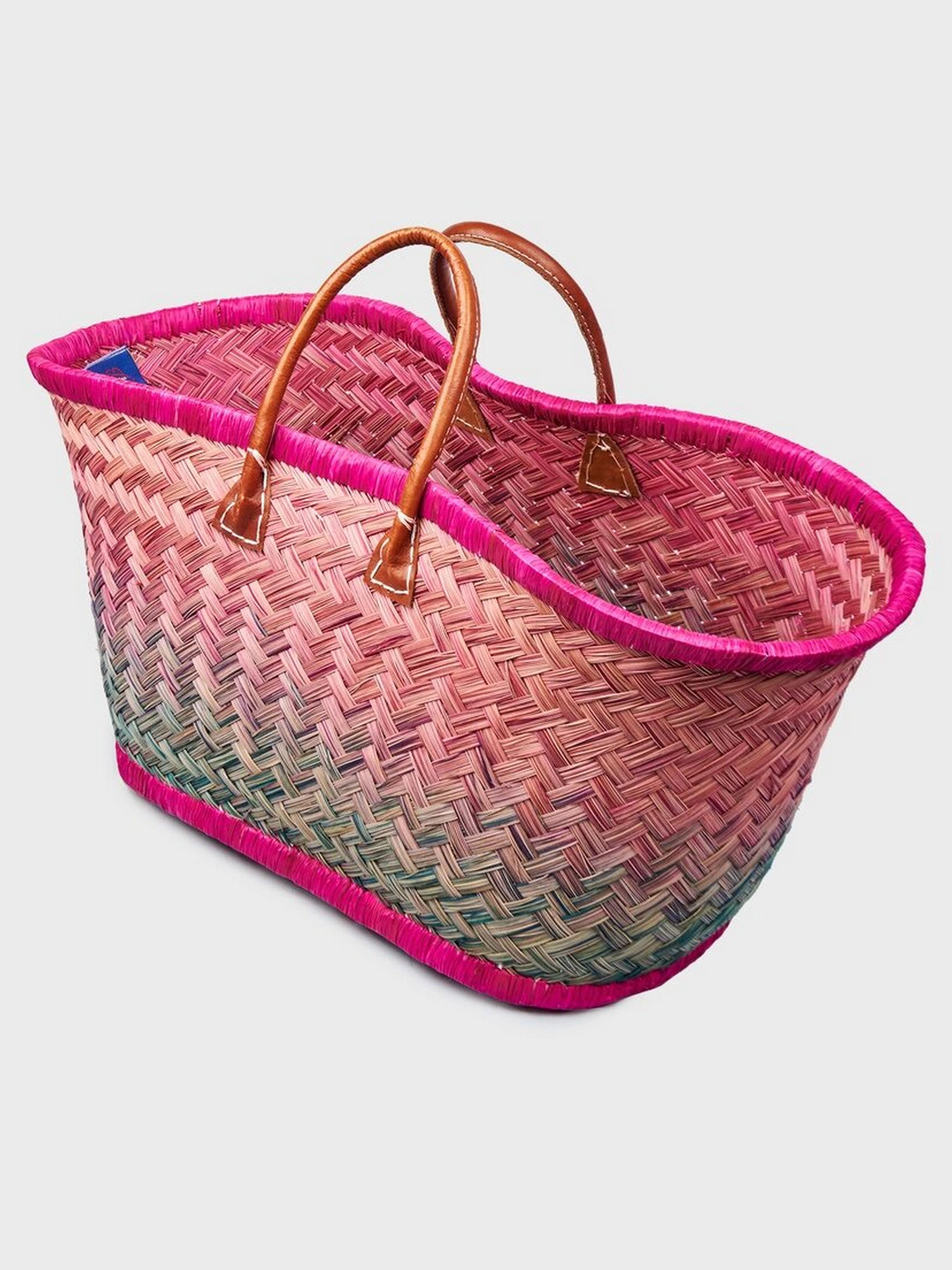 Пляжна сумка LE COMTOUR DE LA PLAGE Aravola BM_Bicolor_318 Рожевий/Зелений - фото 2 Пляжна сумка LE COMTOUR DE LA PLAGE Aravola BM_Bicolor_318 Рожевий/Зелений - фото 2