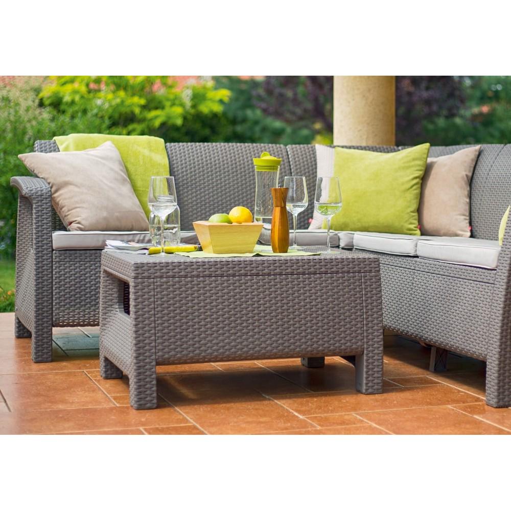 Стол садовый Keter Corfu Table Капучино (241722) - фото 3