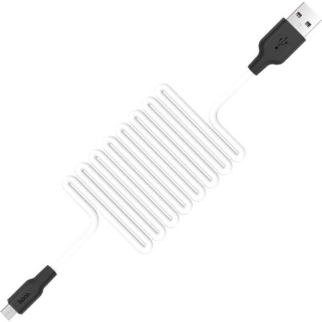 Кабель Hoco X21 Micro-USB 2A 1 м Black/White (26449223)