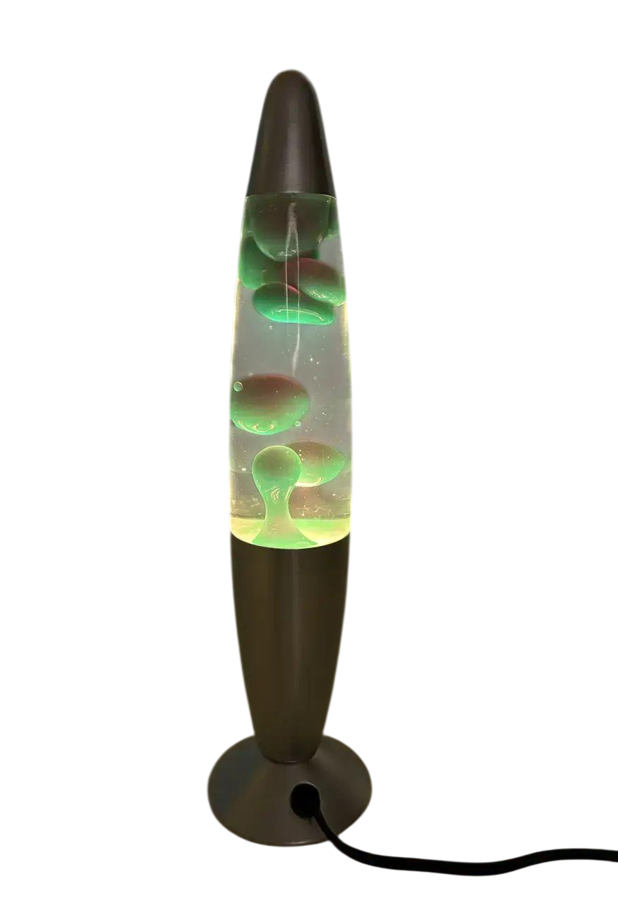 Ночник светильник Лавовая лампа разогревом за час и работой до 6-8 часов с RGB подсветкой 37 см