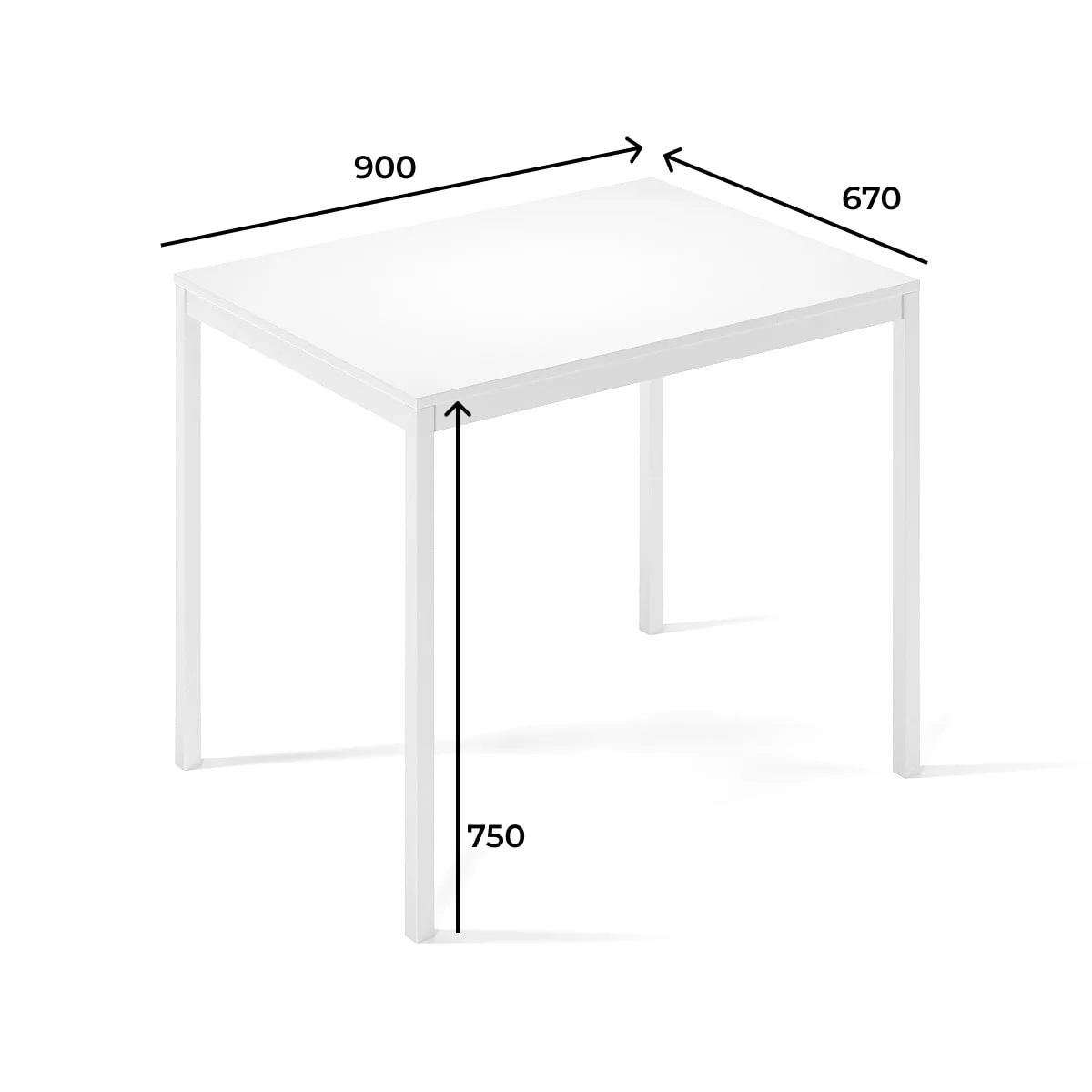 Письмовий стіл AiH Brevity Loft mid ЛДСП/метал 90x75x67 см Графіт/Чорний (TB02070000030) - фото 4