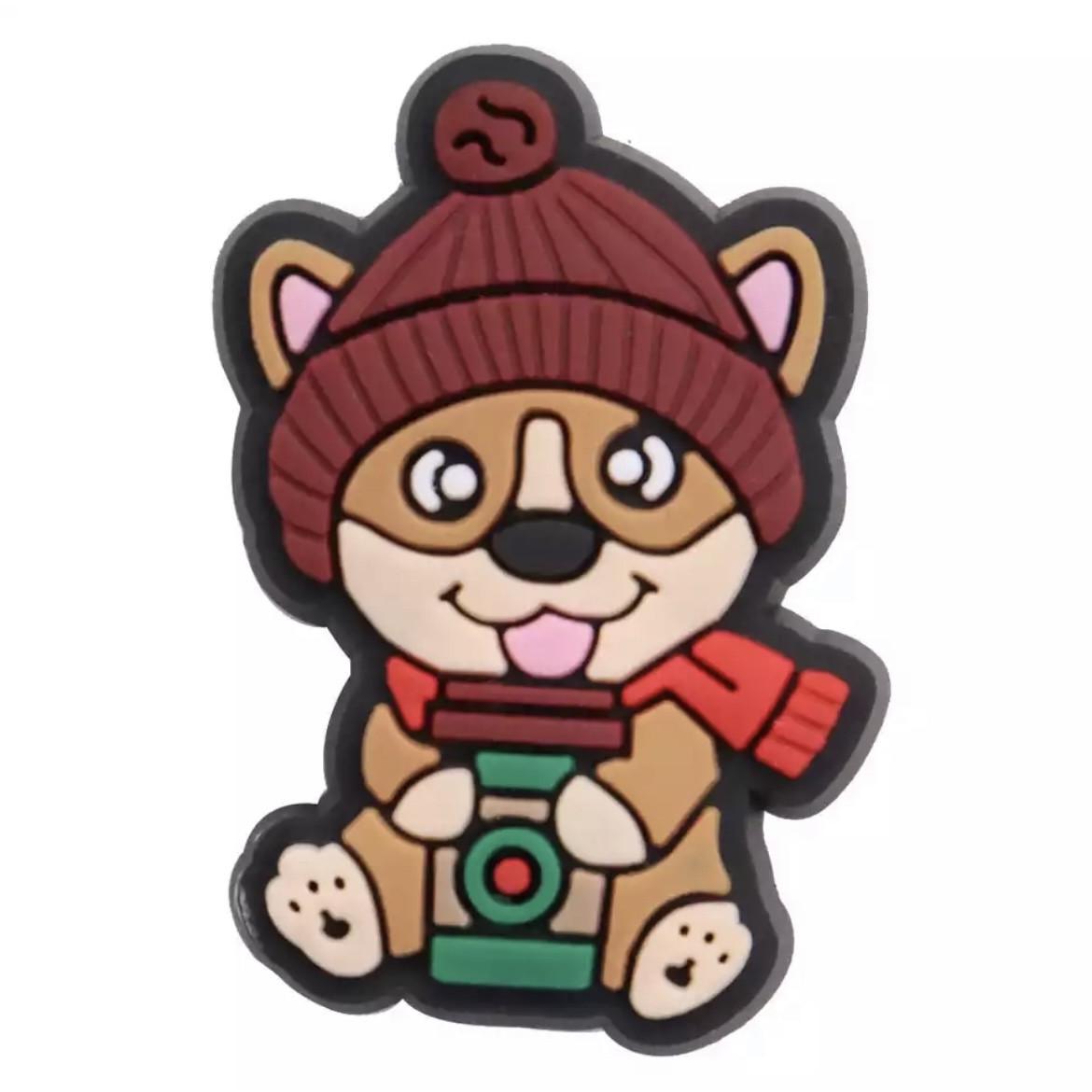 Джиббитс Jibbitz Новогодний Корги в шапке 1 шт. (50015) Джиббитс Jibbitz Новогодний Корги в шапке 1 шт. (50015)