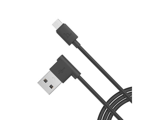 Кабель Data Hoco UPM10 Micro-USB L Shape Чорний