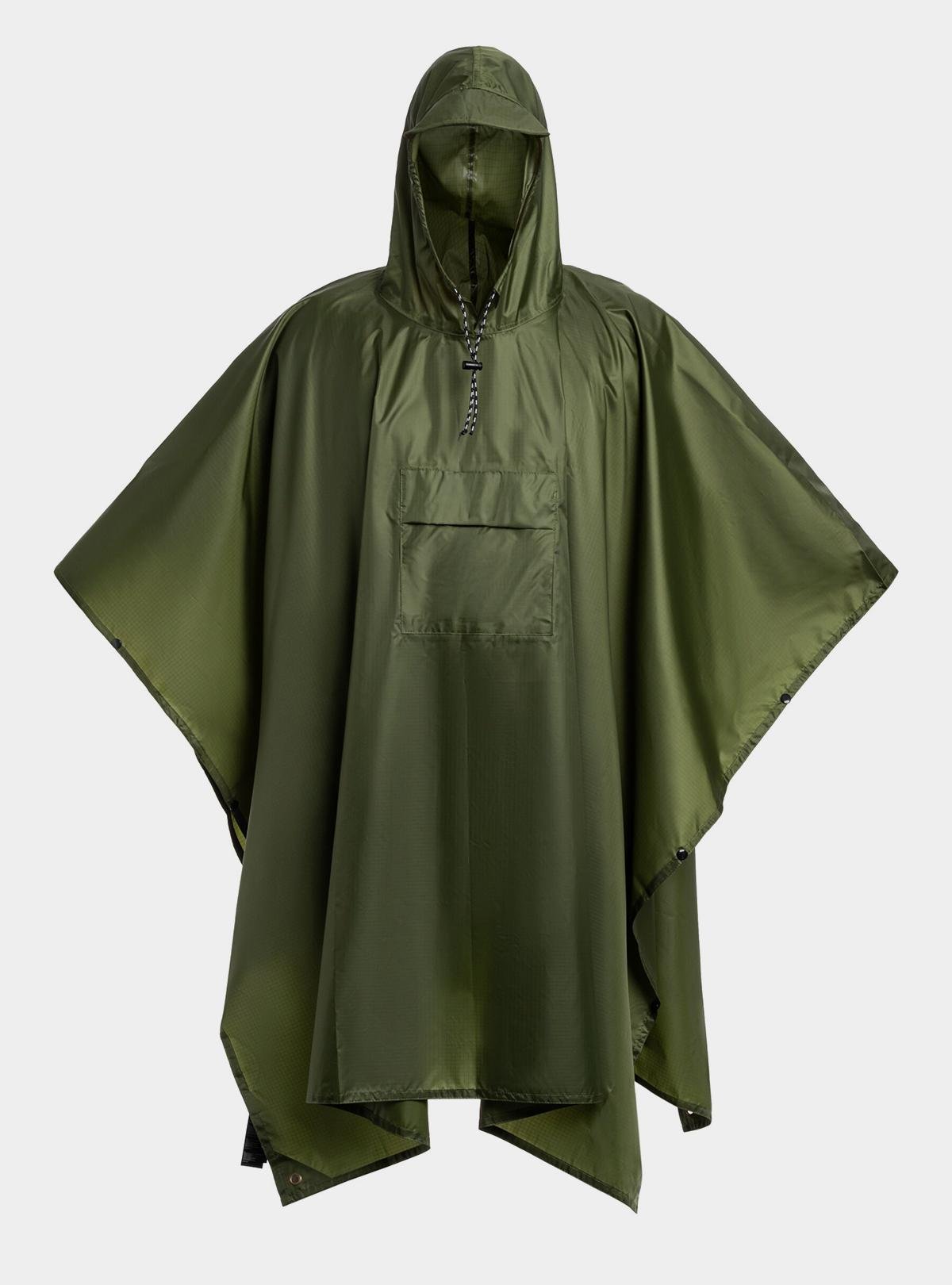 Дощовик пончо з чохлом OnePro та теплий флісовий бафф Хакі (73838) - фото 10 Дощовик пончо з чохлом OnePro та теплий флісовий бафф Хакі (73838) - фото 10