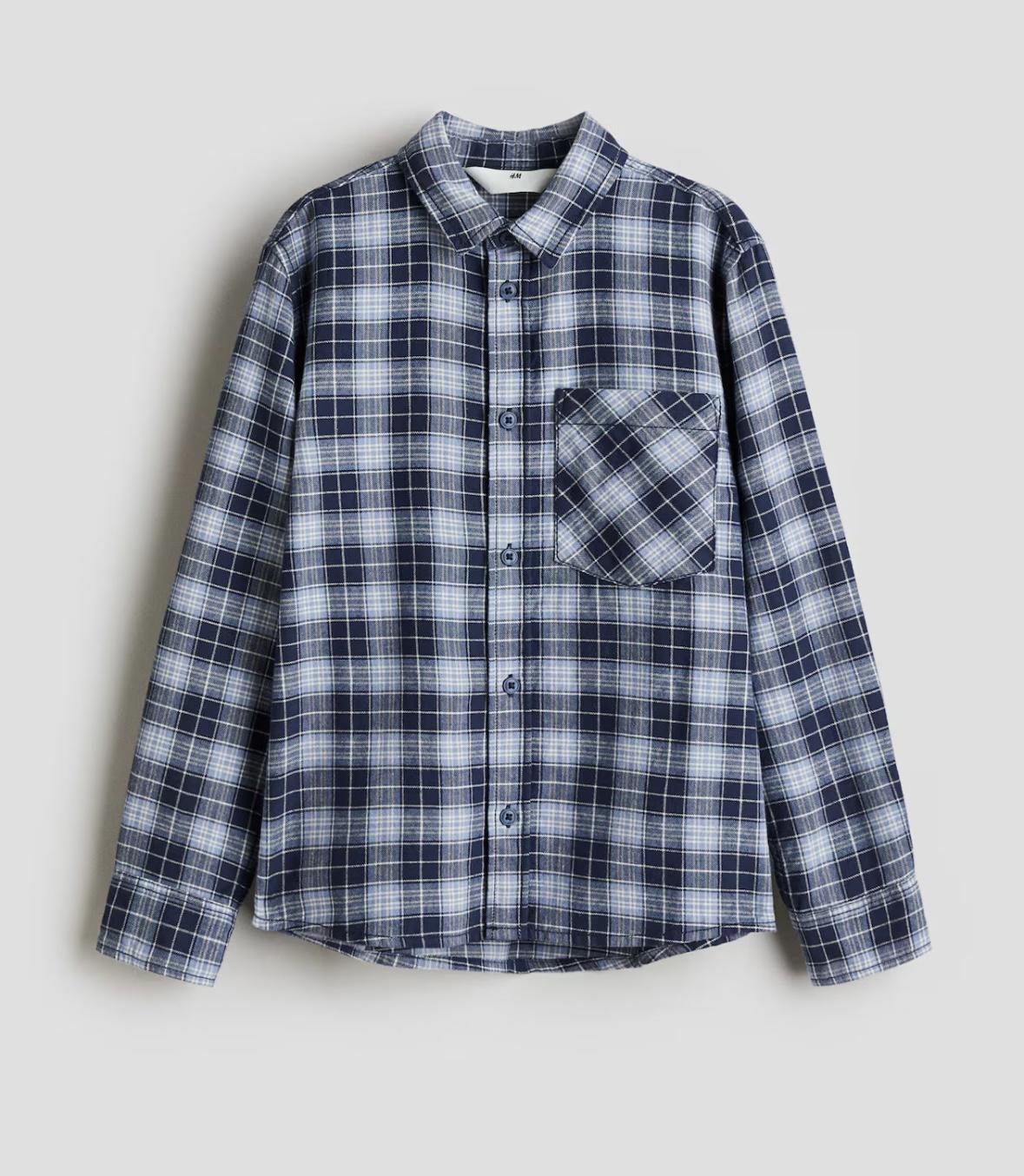 Рубашка для мальчика H&M 164 см Синий (747)