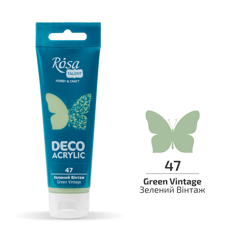 Акриловая краска ROSA Talent 322247 4 шт. 75 мл Зеленый винтаж матовый/47 (4823098501411) - фото 1 Акриловая краска ROSA Talent 322247 4 шт. 75 мл Зеленый винтаж матовый/47 (4823098501411) - фото 1