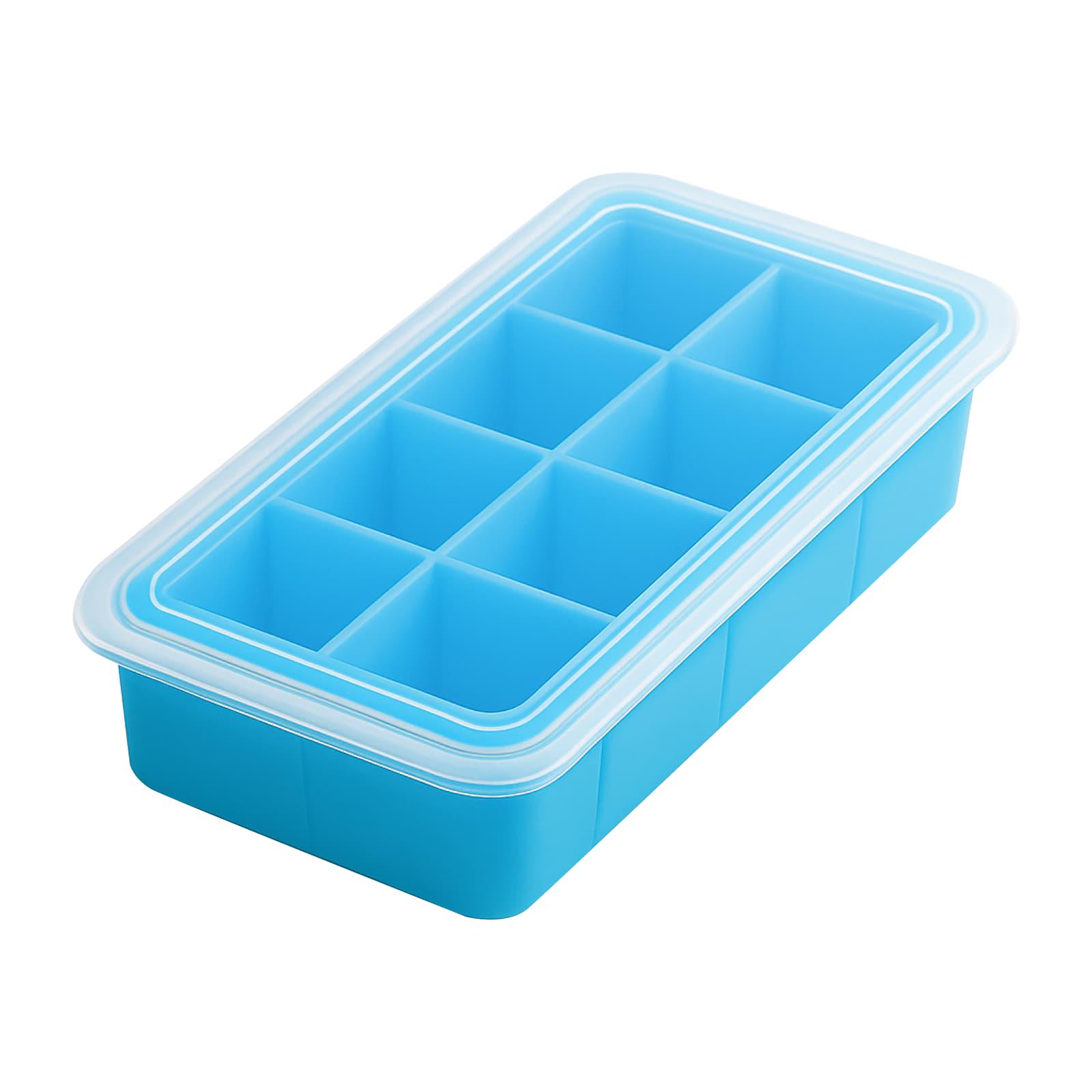 Форма для льда с крышкой Olin&Olin 8 кубиков по 5х5 см Голубой (0522-XL-8-SkyBlue) - фото 1 Форма для льда с крышкой Olin&Olin 8 кубиков по 5х5 см Голубой (0522-XL-8-SkyBlue) - фото 1