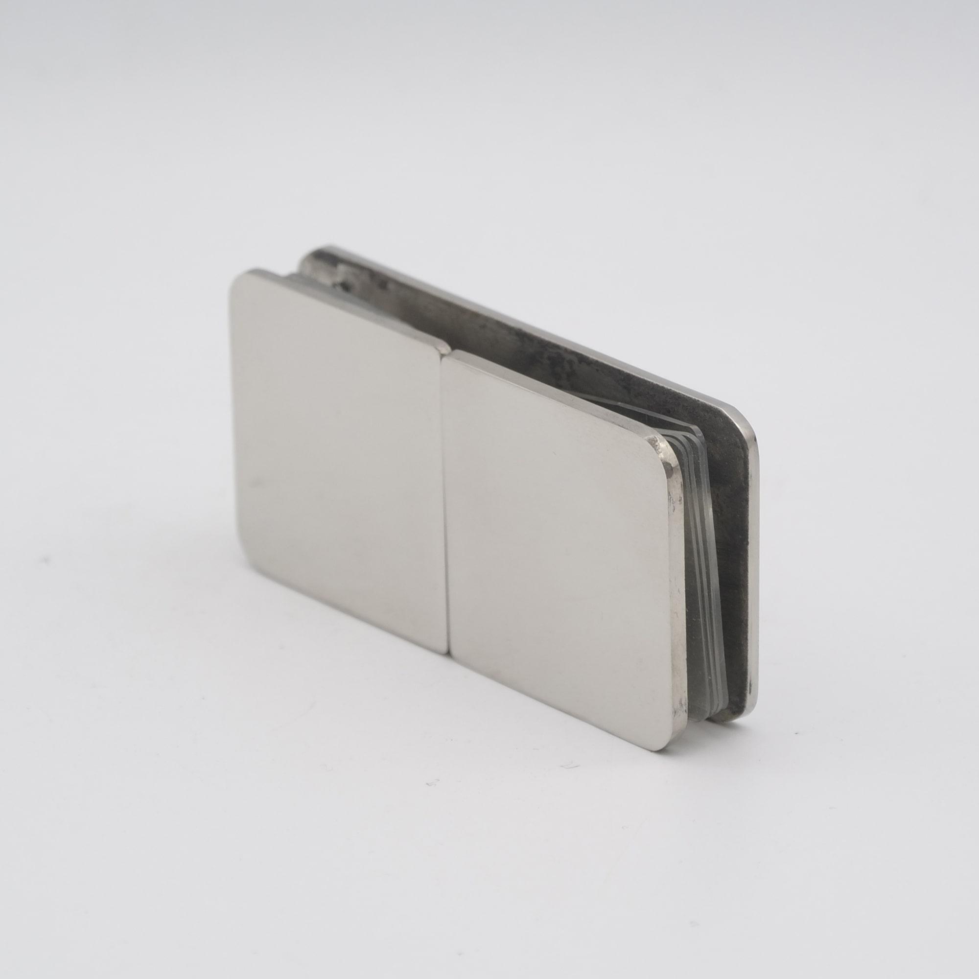 Стеклодержатель стекло/стекло 180 градусов полированная нержавеющая сталь - фото 3 Стеклодержатель стекло/стекло 180 градусов полированная нержавеющая сталь - фото 3