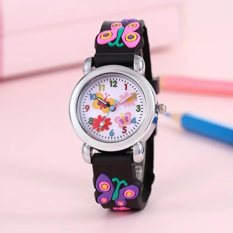 Наручные детские часы Бабочки Черный (26962164)