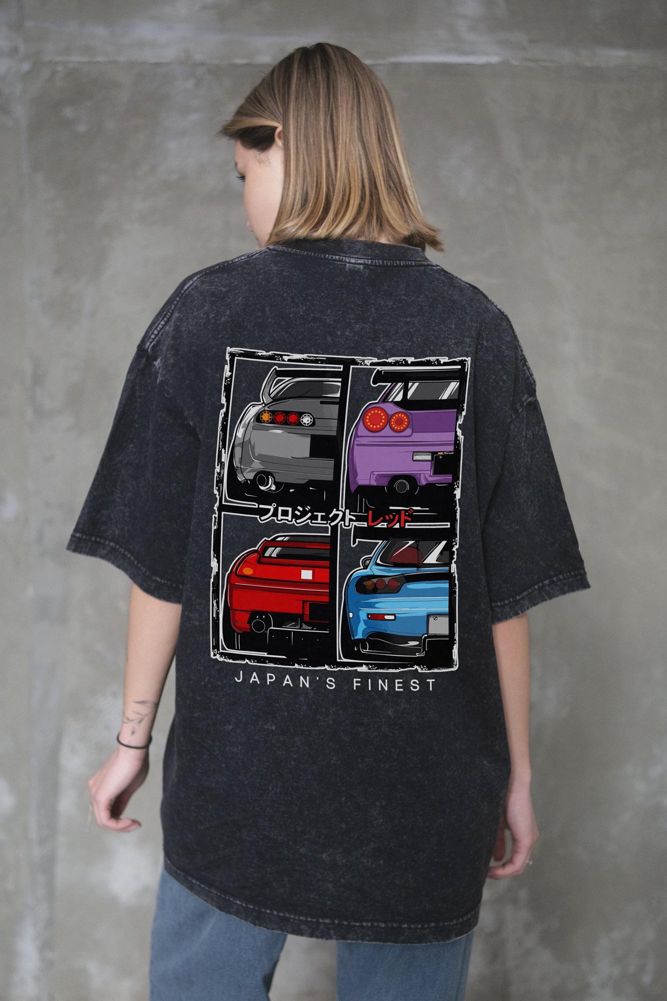 Футболка виварена Without Washed Оверсайз з принтом Cars L/XL Black (L/XL 8056132 8056133) - фото 5