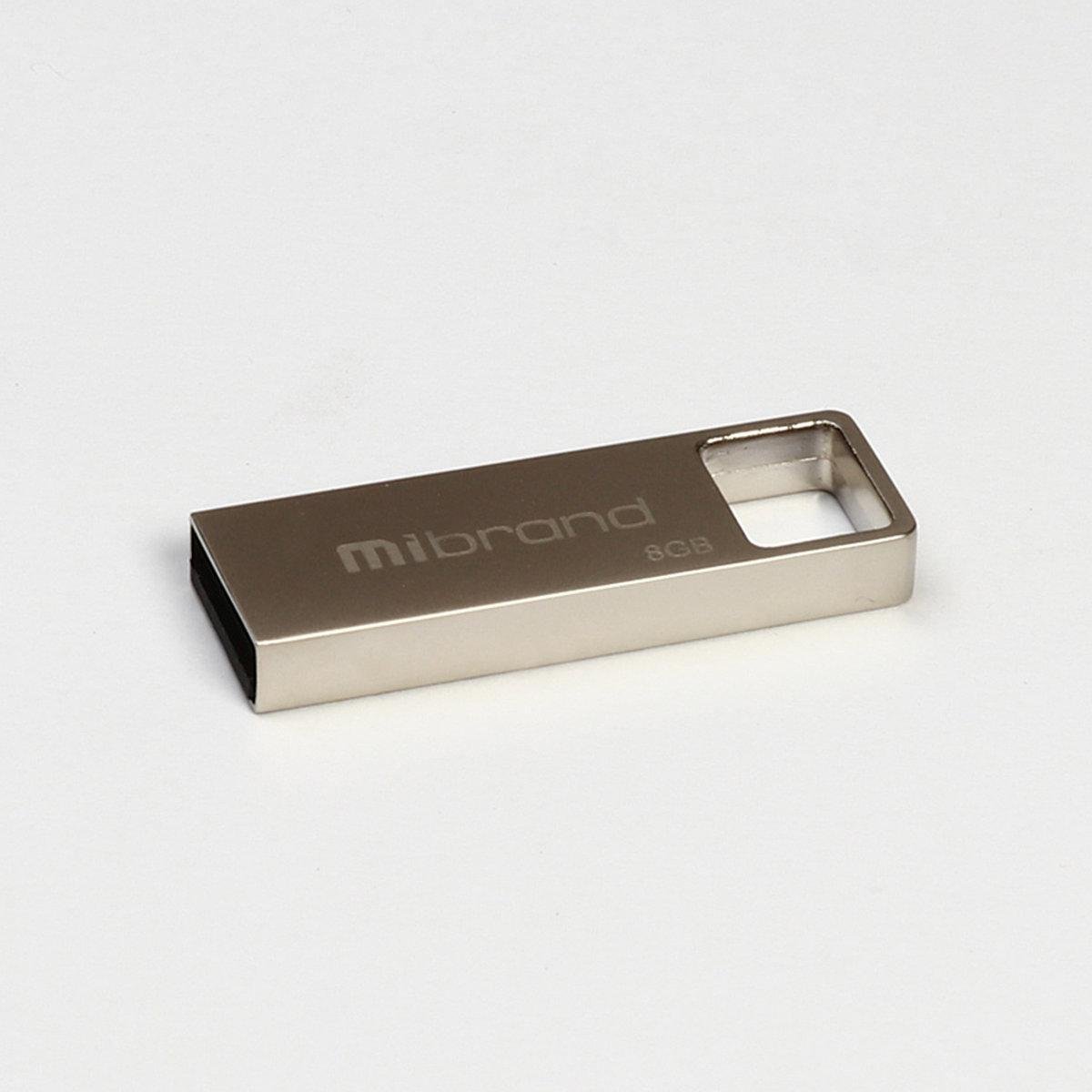 Флешка для ноутбука Mibrand USB 2,0 Shark 8Gb Silver (MI2.0/SH8U4S)