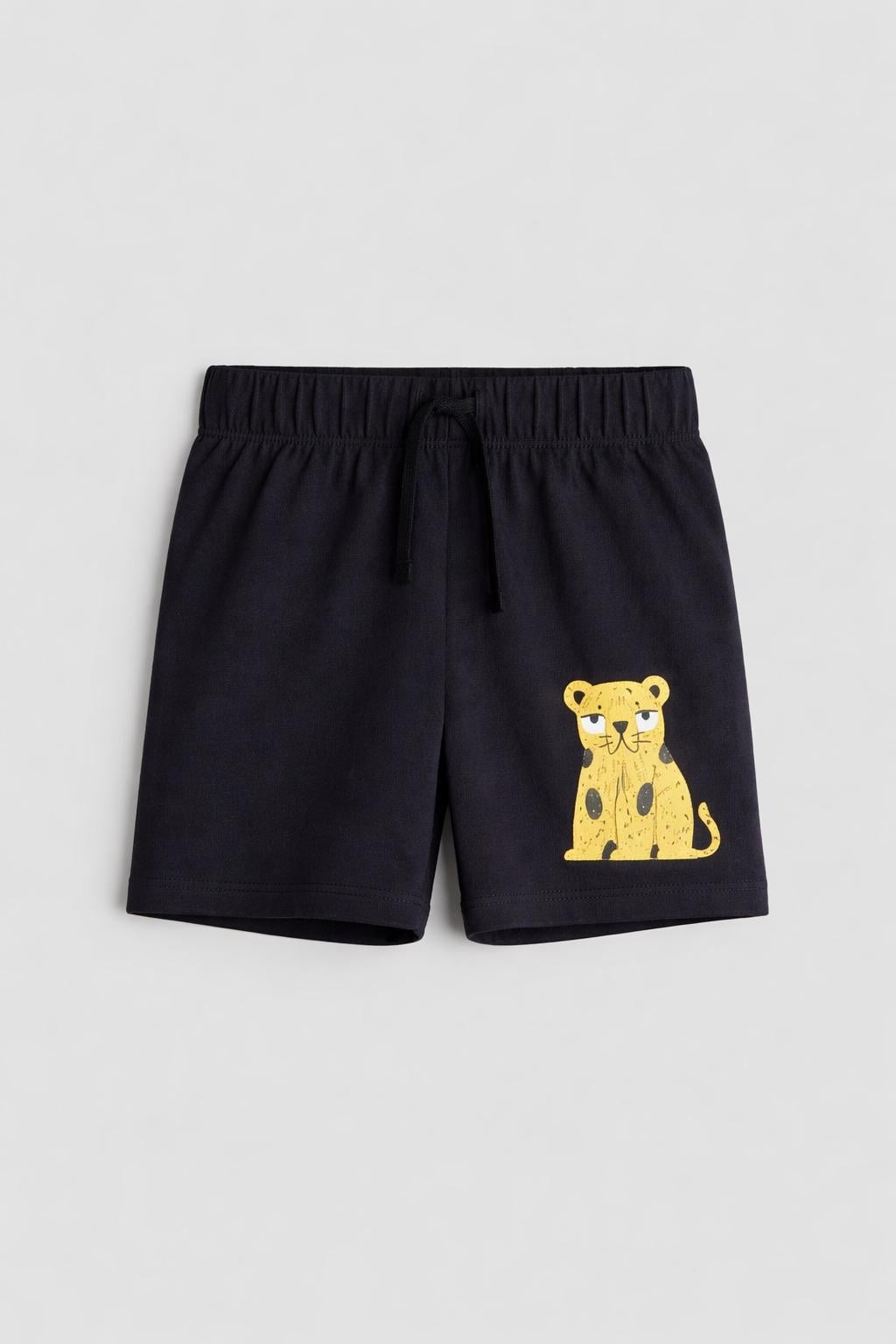 Шорти H&M 1137421 122 см Чорний леопард Шорти H&M 1137421 122 см Чорний леопард