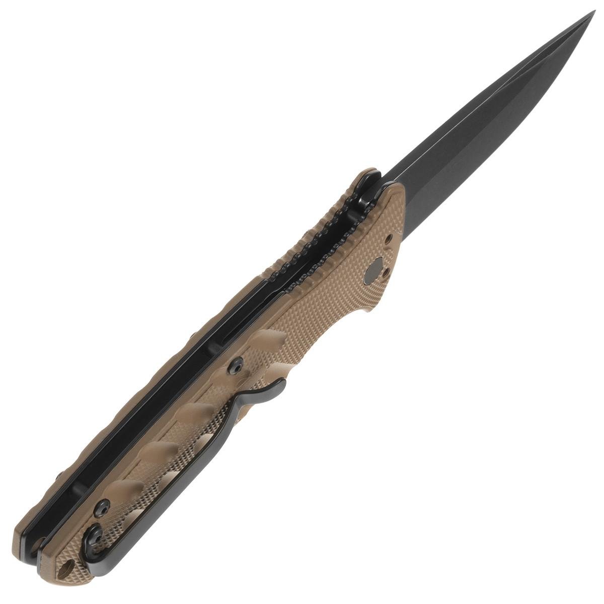 Нож складной пружинный Boker Plus Strike Spearpoint Coyote (01BO424) - фото 5