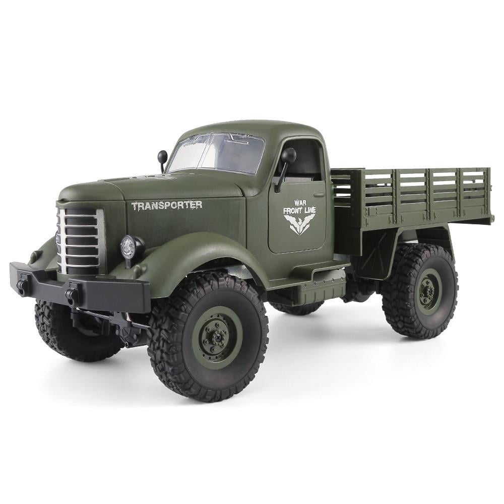 Игрушка на радиоуправлении JR/C Q61 детский грузовой военный автомобиль 1:16 4х4 Зеленый (SUN1871) Игрушка на радиоуправлении JR/C Q61 детский грузовой военный автомобиль 1:16 4х4 Зеленый (SUN1871)