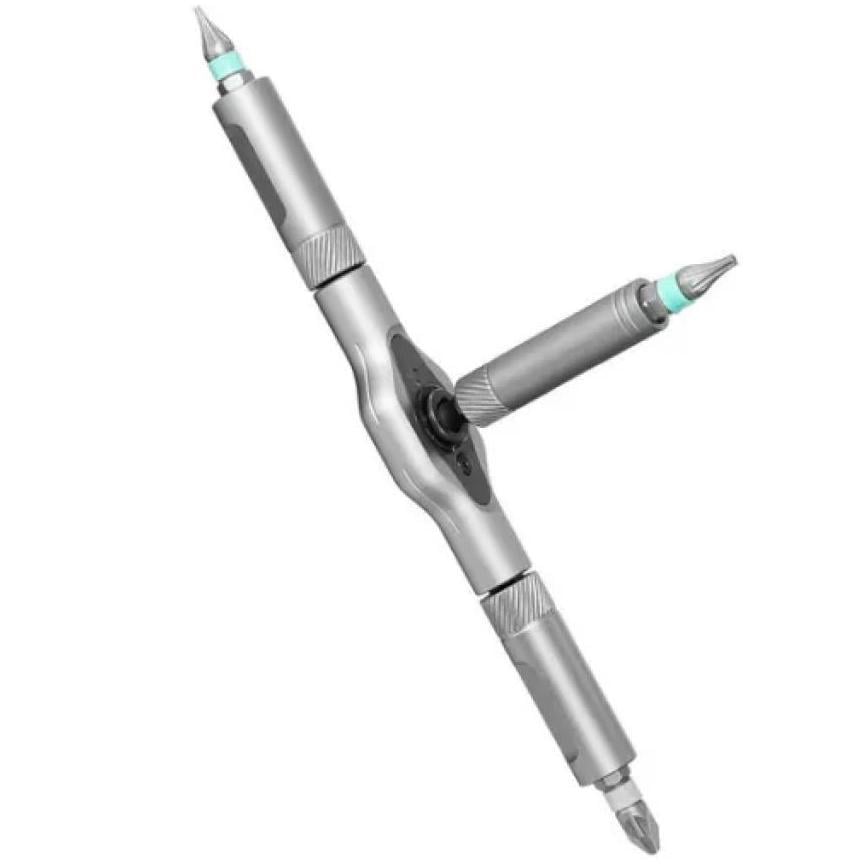 Отвертки с трещоткой универсальные DUKA Mi RS1 Multipurpose Ratchet Screwdriver Set Black (12155926) - фото 6